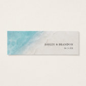 Carte du site Web Mariage Watercolor Ocean Beach B (Dos)