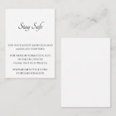 Carte du site Web Restez en sécurité et Informatio (Devant / Derrière)