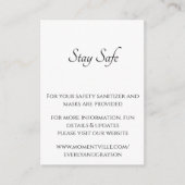 Carte du site Web Restez en sécurité et Informatio (Devant)