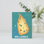 Carte du Sri Lanka (Debout devant)