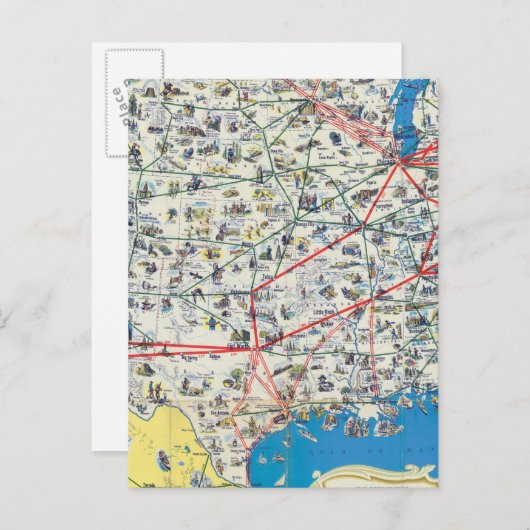 carte du système d'American Airlines (Devant / Derrière)