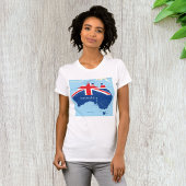 Carte Du T-shirt Femme Australie
