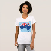 Carte Du T-shirt Femme Australie (Devant entier)