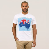 Carte Du T-shirt Homme Australien (Devant entier)