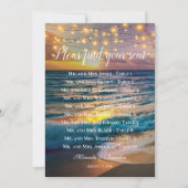 Carte du tableau de bord de la table de mariage Su (Devant)