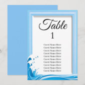 Carte du tableau de bord de mer de la plage estiva (Devant / Derrière)