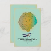 carte du territoire britannique d'outre-mer de Tri (Devant / Derrière)