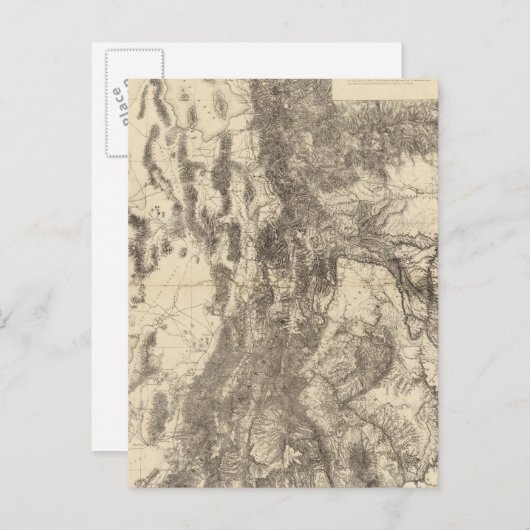 Carte du territoire de l'Utah (Devant / Derrière)