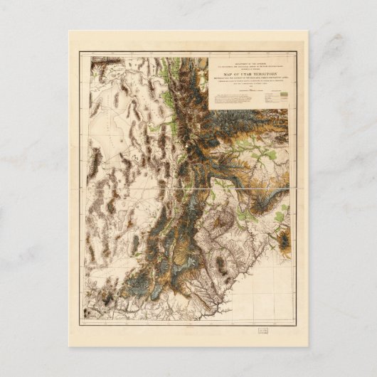 Carte du territoire de l'Utah (1878) (Devant)