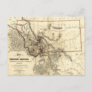 Carte du territoire du Montana (1865)