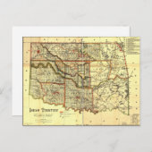 Carte du territoire indien 1889 (Devant / Derrière)