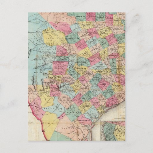 Carte du Texas de Cordova (Devant)