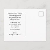 Carte du Texas en métal doré Nouvelle adresse noir (Dos)