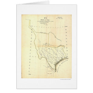 Carte du Texas et des états mexicains par Tanner