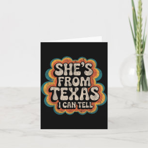 Carte du Texas peut dire Vintage Cowgirl Retro Country
