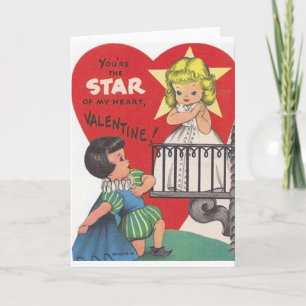 Carte du Théâtre vintage Valentine's Day