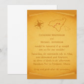 Carte du trésor Invitation de mariage (Devant / Derrière)