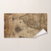 Carte du trésor nautique (Serviette à main)
