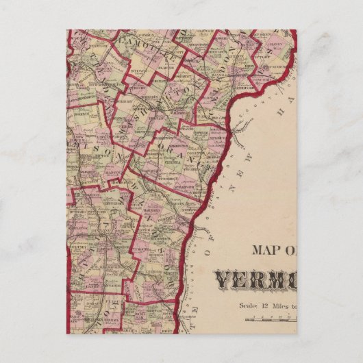Carte du Vermont (Devant)