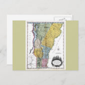 Carte du Vermont 1814 (Devant / Derrière)
