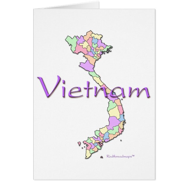 Carte du Vietnam (Devant)