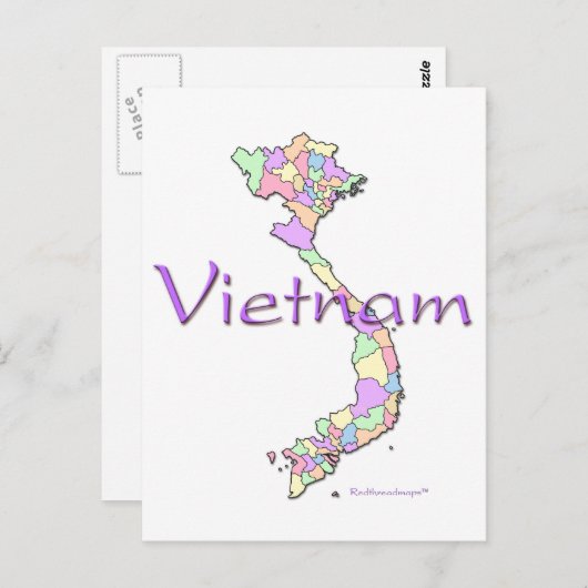 Carte du Vietnam (Devant / Derrière)