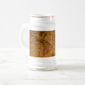 Carte du Vieux Monde antique Boire Mug (Devant gauche)