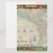 Carte du Vieux Monde antique des Amériques par Hon (Devant / Derrière)