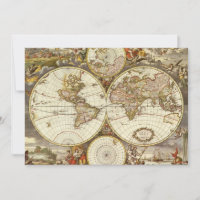 Carte du Vieux Monde antique par Frederick de Wit,