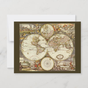 Carte du Vieux Monde antique par Frederick de Wit,