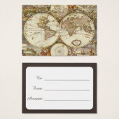 Carte du Vieux Monde antique par Frederick de Wit, (Devant & derrière)