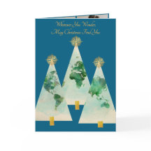 Carte du Vieux Monde Carte de l'Arbre de Noël