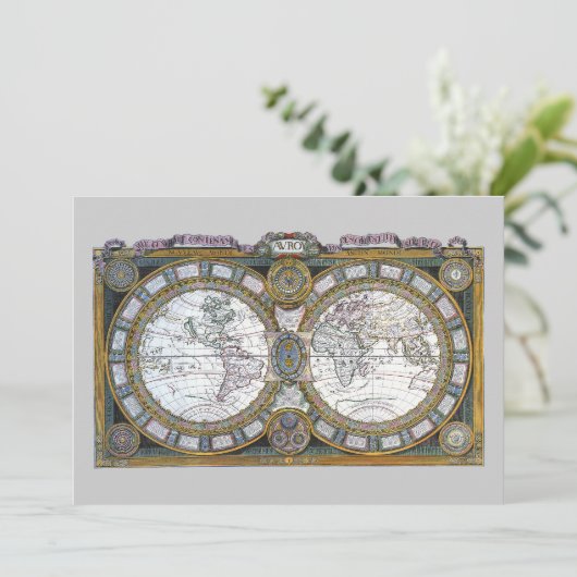 Carte du Vieux Monde par Claude Auguste Berey (Debout devant)