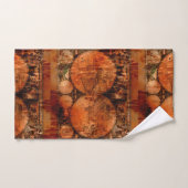 Carte du vieux monde rustique (Serviette à main)