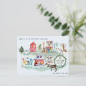 Carte du village du Pôle Nord | Illustré (Debout devant)