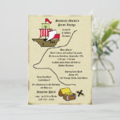 Carte du voyage d'anniversaire du pirate (Debout devant)