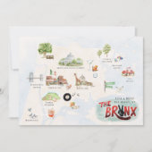 Carte du week-end de mariage dans le Bronx | Itiné (Devant)