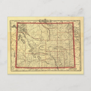 Carte du Wyoming 1895