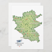 Carte du Yorkshire Dales Angleterre (Devant / Derrière)