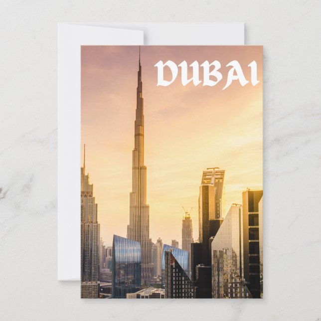 Carte Dubaï (Devant)