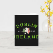 Carte Dublin Ireland Est 988 Irish St Patrick S Day Sham (Fleur jaune)