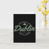 Carte Dublin Irlande Clover Leaf Irish St Patricks Day (Fleur jaune)