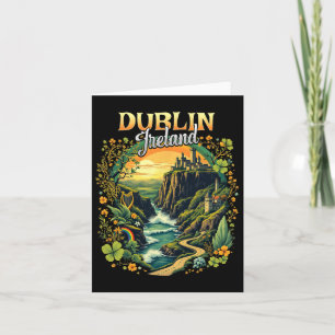 Carte Dublin Irlande vacances voyage voyage souvenir irl