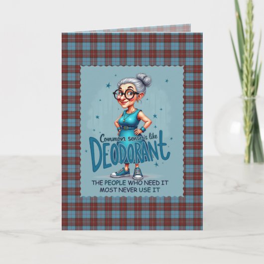 Carte Duchess of Kent Scottish Tartan Humorous Birthday (Devant)