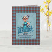 Carte Duchess of Kent Scottish Tartan Humorous Birthday (Fleur jaune)