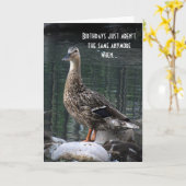 Carte Duck Birthday Card (Fleur jaune)