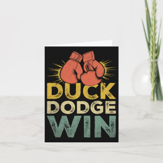 Carte Duck Dodge Win Boxer Sports Force Gymnase Athlète 