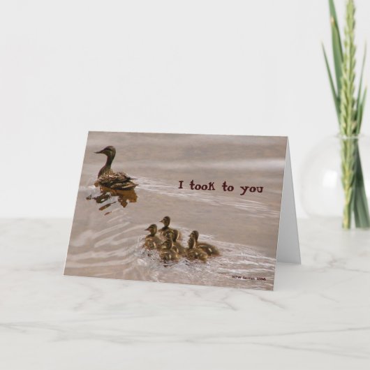 Carte Duck to water card (Devant)