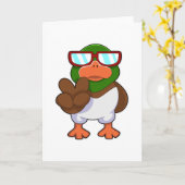 Carte Duck with Sung (Fleur jaune)