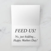 Carte Ducklings Funny Mothers Day Card (Intérieur)